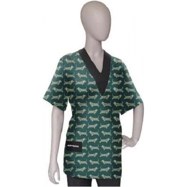 Artero Cordoba Trimshirt Groen Met Hondenprint-S Artero Cordoba Trimshirt Groen Met Hondenprint-S