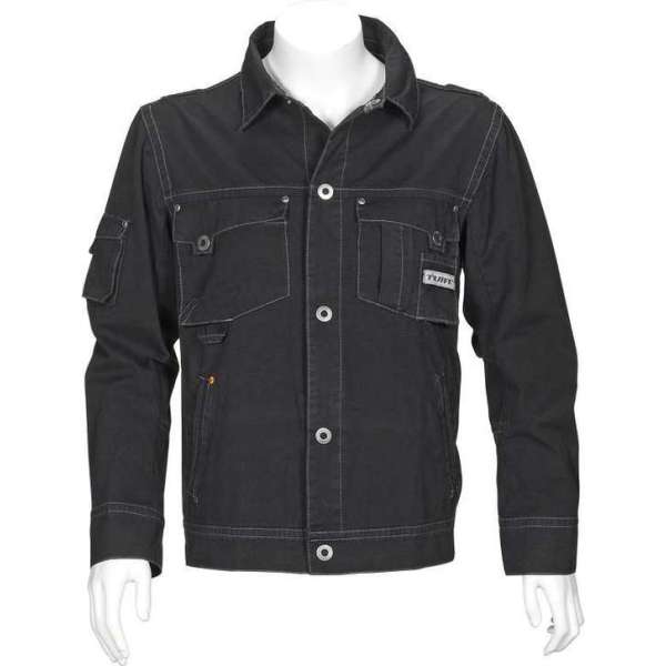 T'RIFFIC STORM Combi jack Canvas wash 100% katoen Zwart - Maat 44 T'RIFFIC STORM Combi jack Canvas wash 100% katoen Zwart - Maat 44