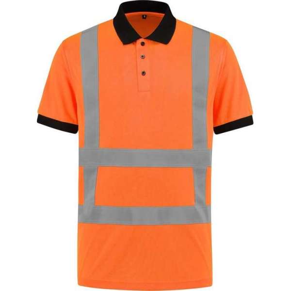 EM Traffic Poloshirt High Visibility RWS Fluor Oranje - Maat 4XL EM Traffic Poloshirt High Visibility RWS Fluor Oranje - Maat 4XL