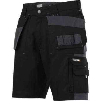 Korte werkbroeken Dassy MONZA Korte Werkbroek Zwart/Grijs NL maat 48 BE maat 42