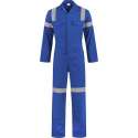 EM Traffic Hoge zichtbaarheids overall 100% katoen Korenblauw Maat 48