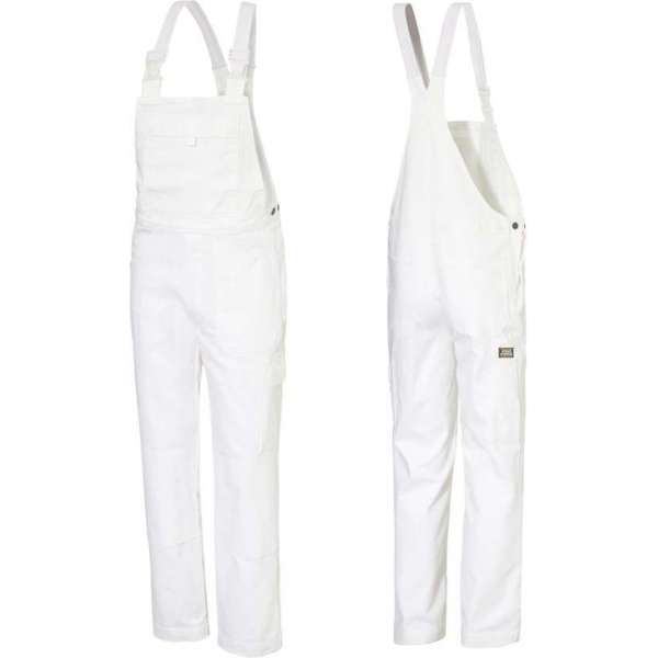 Ultimate Workwear - Amerikaanse Overall WENEN (tuinbroek, BIB, bretelbroek) - katoen 100% 320g/m2- Wit