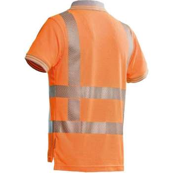 Santino poloshirt Venice met RWS reflectie - 200172 - fluor geel - maat XL