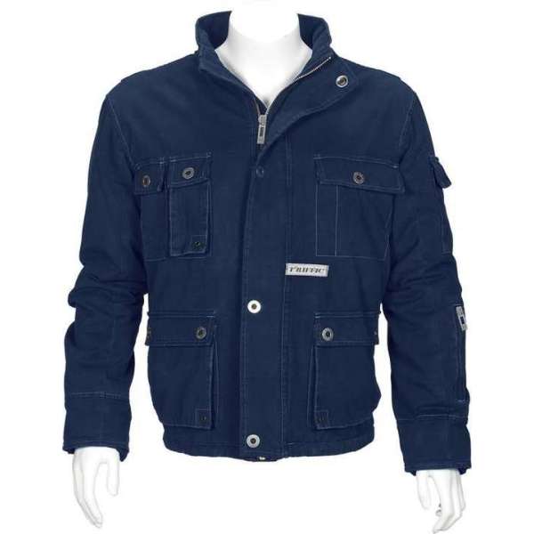 T'riffic Storm Jack Canvas coat 100% katoen Marine - Maat 3XL T'riffic Storm Jack Canvas coat 100% katoen Marine - Maat 3XL