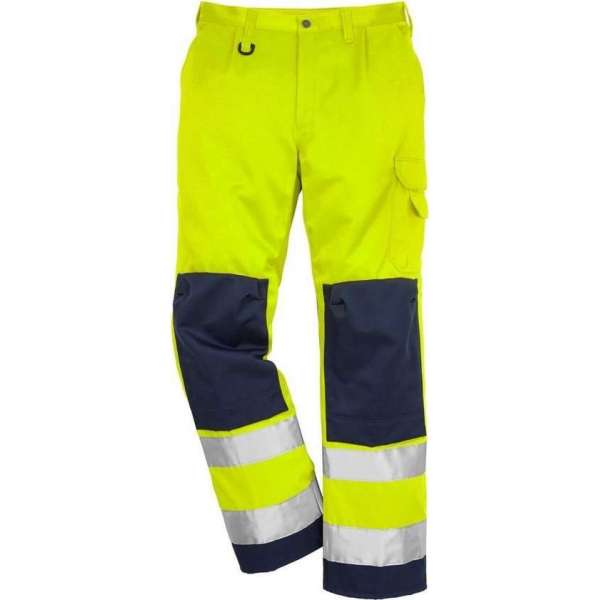 Fristads broek 100002 fluorgeel/donkerblauw Fristads broek 100002 fluorgeel/donkerblauw