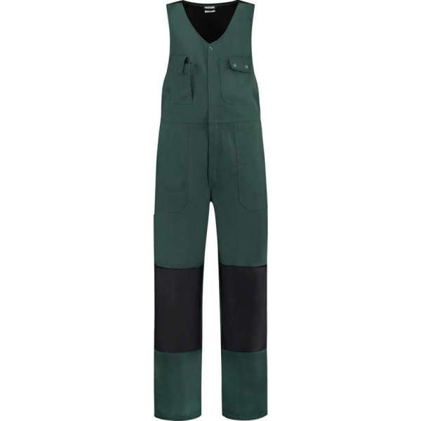 Yoworkwear Bodybroek katoen/polyester flessengroen maat 60 Yoworkwear Bodybroek katoen/polyester flessengroen maat 60