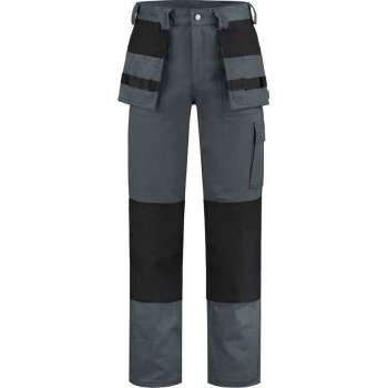 EM Workwear Werkbroek 100% katoen grijs-zwart maat 46