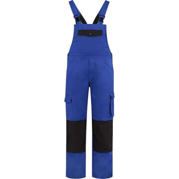 Yoworkwear Tuinbroek katoen/polyester korenblauw-zwart maat 56 Yoworkwear Tuinbroek katoen/polyester korenblauw-zwart maat 56