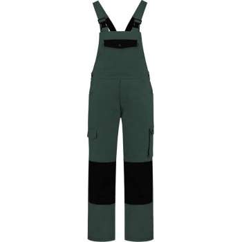 EM Workwear Tuinbroek katoen/polyester flessengroen-zwart maat 50