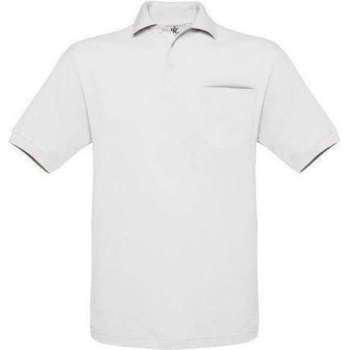 Polo B&C Safran Pocket Kleur Ash Maat XL (onbedrukt - 2 stuks)
