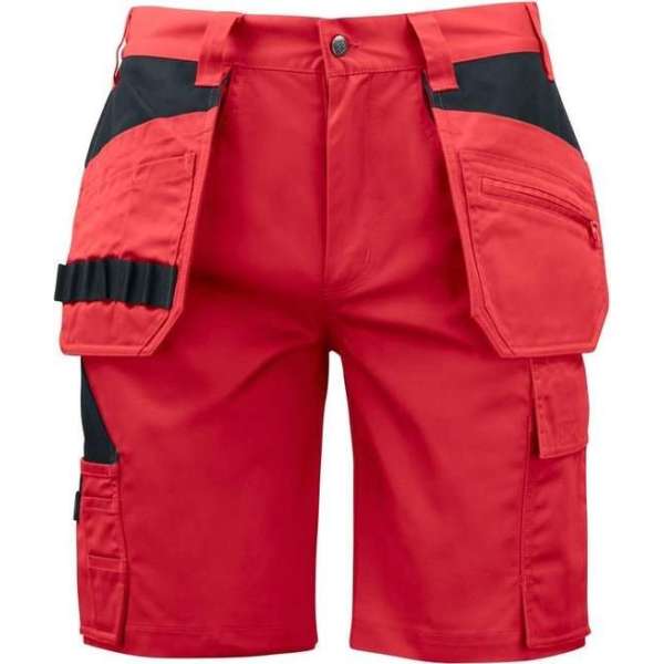 Projob Korte Werkbroek Spijkerzakken 5535 Rood - Maat 64 Projob Korte Werkbroek Spijkerzakken 5535 Rood - Maat 64