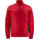 Projob Sweater met halve ritssluiting 642128 Rood - Maat XL