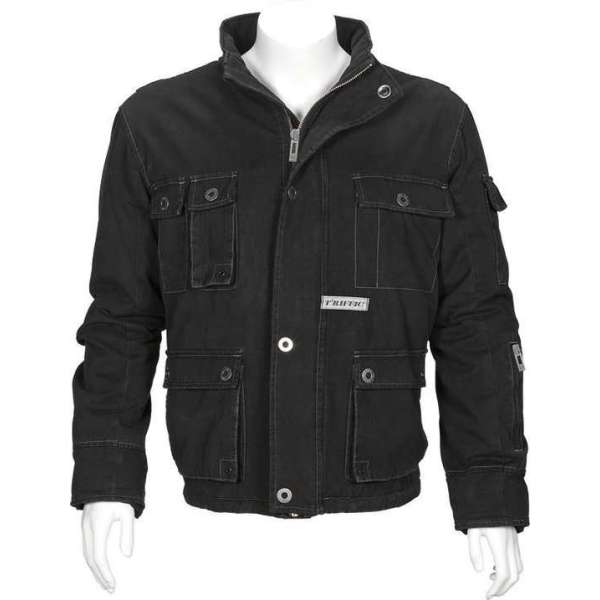 T'RIFFIC STORM Jack Canvas coat 100% katoen Zwart - Maat XL T'RIFFIC STORM Jack Canvas coat 100% katoen Zwart - Maat XL