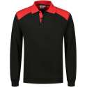 Santino Tesla 2color Polo-sweater (280g/m2) - Zwart | Rood - XXXL
