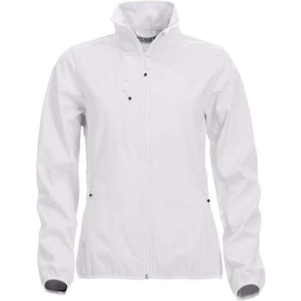 Clique Basic Softshell Jacket Ladies 020915 - Vrouwen - Wit - XXL Clique Basic Softshell Jacket Ladies 020915 - Vrouwen - Wit - XXL