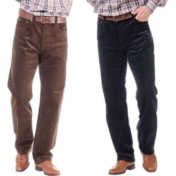 Corduroy broek met 5 zakken marineblauw maat 54 Corduroy broek met 5 zakken marineblauw maat 54
