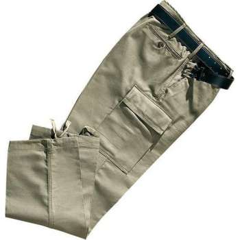 Duitse legermoleskin werkbroek, kleur olijf. maat 31