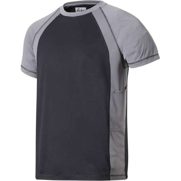 Snickers A.V.S. Advanced T-shirt - 2509-0418 - zwart/grijs - maat L Snickers A.V.S. Advanced T-shirt - 2509-0418 - zwart/grijs - maat L