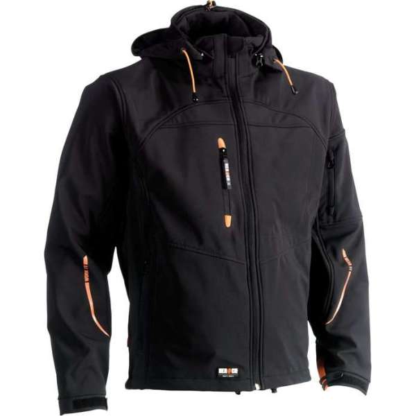 Herock Poseidon softshell werkjas Experts (0902) - Zwart - L Herock Poseidon softshell werkjas Experts (0902) - Zwart - L