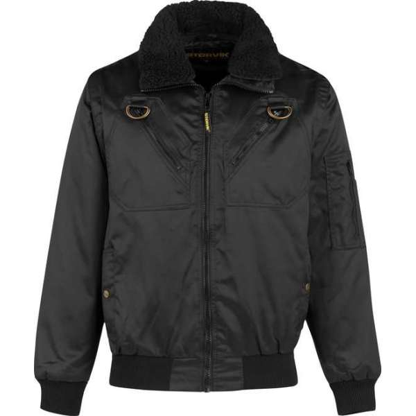 STØRVIK Werkjas Pilotjack Winddicht 4 seizoenen Heren Zwart - Maat 3XL - STOCKHOLM STØRVIK Werkjas Pilotjack Winddicht 4 seizoenen Heren Zwart - Maat 3XL - STOCKHOLM