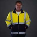 RWS fleece jack, S t/m 3XL XXL Geel/Marineblauw