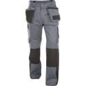 Dassy Seattle Women Tweekleurige holsterzakkenbroek met kniezakken voor dames 200668 - Cementgrijs/Zwart - 36