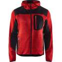 Gebreid vest met Softshell Donkerblauw/Geel 493021178635 - Maat XL
