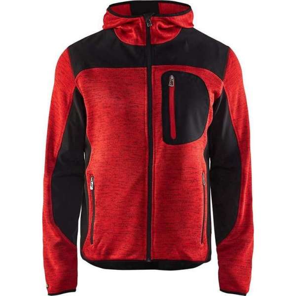 Gebreid vest met Softshell Donkerblauw/Geel 493021178635 - Maat XL Gebreid vest met Softshell Donkerblauw/Geel 493021178635 - Maat XL