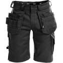 DASSY Trix D-Flex Korte Werkbroek Stretch Zwart