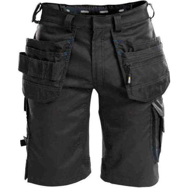 DASSY Trix D-Flex Korte Werkbroek Stretch Zwart