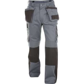 Dassy Seattle Women Tweekleurige holsterzakkenbroek met kniezakken voor dames 200668 - Cementgrijs/Zwart - 42