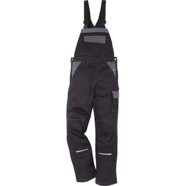 Fristads amerikaanse overall 100806 zwart/grijs Fristads amerikaanse overall 100806 zwart/grijs