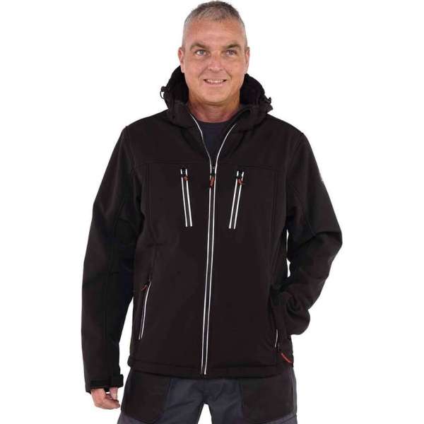 STØRVIK Softshell Werkjas Teddy Gevoerd Heren Zwart - Maat 3XL - CLIVE STØRVIK Softshell Werkjas Teddy Gevoerd Heren Zwart - Maat 3XL - CLIVE