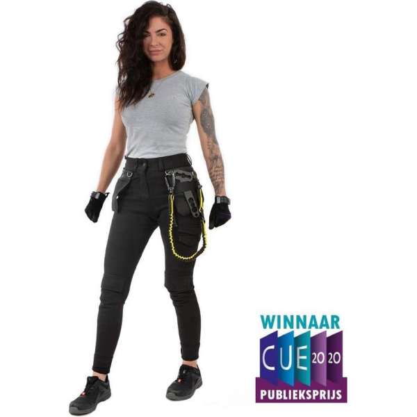 Dirty Rigger - werkbroek dames - zwart - maat W34 / L33 Inch Dirty Rigger - werkbroek dames - zwart - maat W34 / L33 Inch