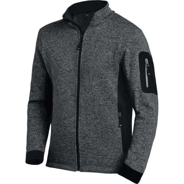 FHB Christoph Herenvest Tricotfleece Antraciet-Zwart maat M FHB Christoph Herenvest Tricotfleece Antraciet-Zwart maat M