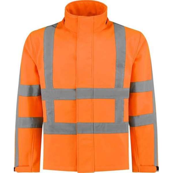 EM Traffic Softshell Jas RWS Oranje - Maat L EM Traffic Softshell Jas RWS Oranje - Maat L