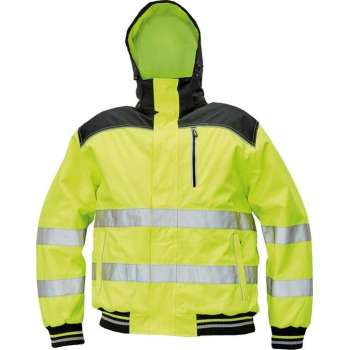 Knoxfield Signalisatie Winterjas pilot jack HV fluor geel, maat M