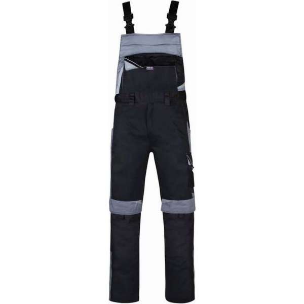 Tuinbroek voor werk en hobby zwart/grijs maat 48 Tuinbroek voor werk en hobby zwart/grijs maat 48