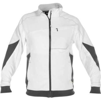 DASSY Velox D-Flex Werktrui met Rits Wit/Grijs