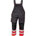 Amerikaanse Breteloverall Signalisatie Knoxfield HV fluor antraciet/rood, maat 58 - EN471