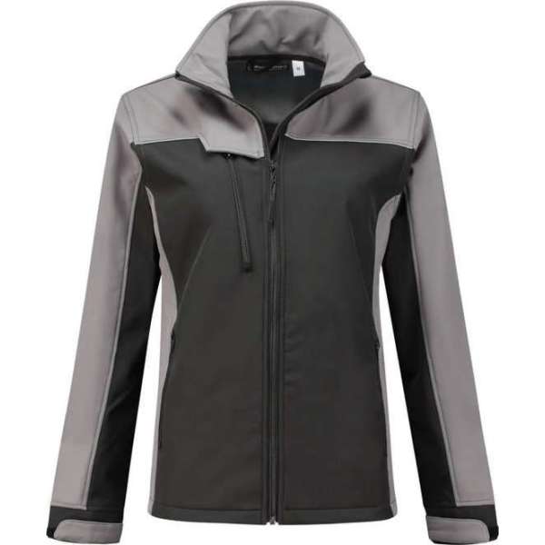 WorkWoman Softshell Jack Summer - 25061 zwart / grijs - Maat M WorkWoman Softshell Jack Summer - 25061 zwart / grijs - Maat M