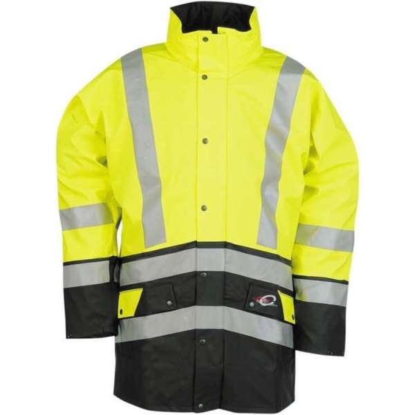 Werkkleding Sioen 1851A2 Fe0065 Lim - Jas Bron Geel / Marine - Maat: L, Kleur: Geel Werkkleding Sioen 1851A2 Fe0065 Lim - Jas Bron Geel / Marine - Maat: L, Kleur: Geel