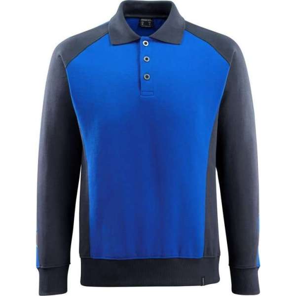 Mascot polosweater Magdeburg korenblauw/marine Mascot polosweater Magdeburg korenblauw/marine