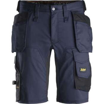 Snickers Korte Broek AllroundWork Stretch Holsterzakken 6141 - Mannen - Grijs/Zwart - 64