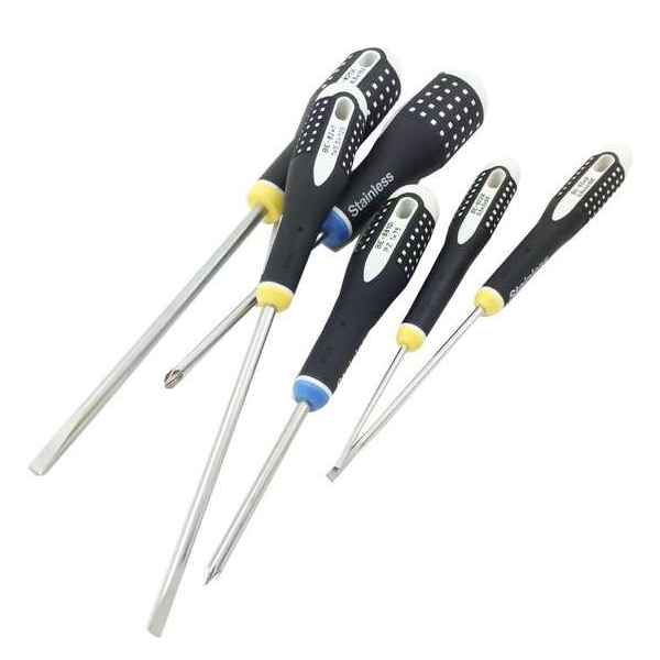 Bahco BE-98821 6-delige ERGO Schroevendraaierset - RVS Bahco BE-98821 6-delige ERGO Schroevendraaierset - RVS