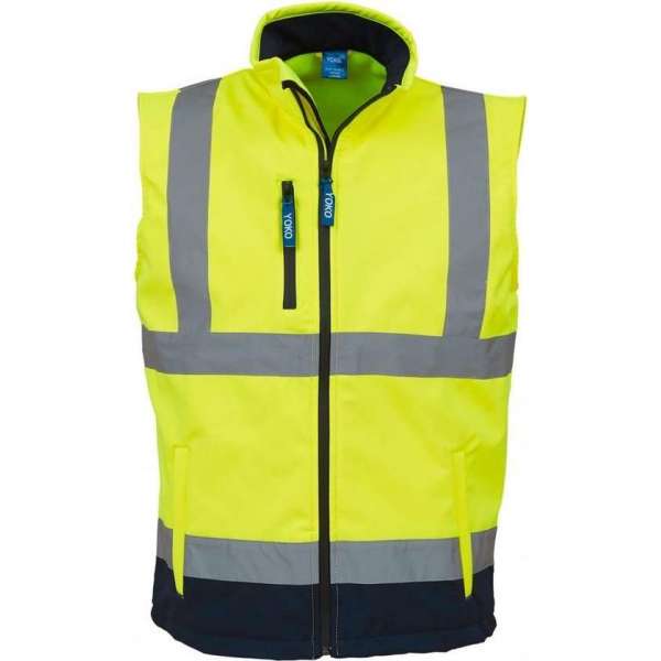RWS bodywarmer, water- en winddicht 3XL Geel/Marineblauw RWS bodywarmer, water- en winddicht 3XL Geel/Marineblauw