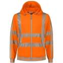Santino Vermont Hoodi vest (270gr/m2) - Fluor oranje | Grijs - 4XL