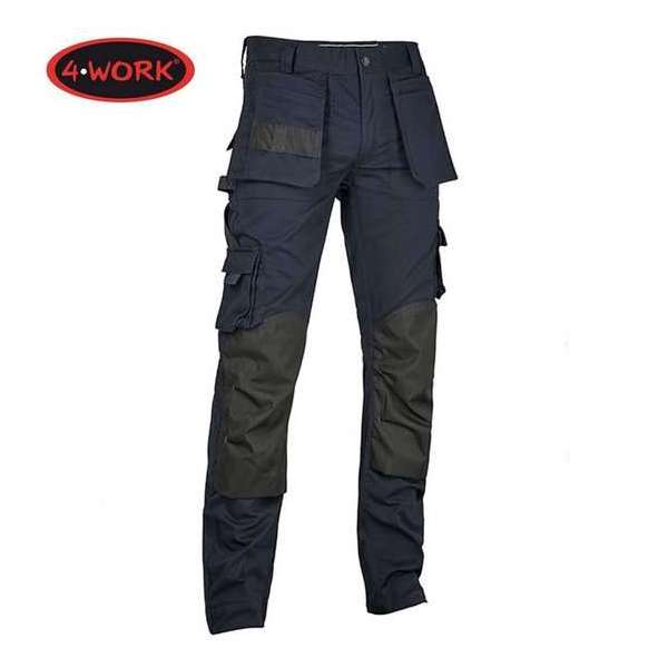 4Work Alicante met Gereedschapszakken Navy Zwart Werkbroek Heren 4Work Alicante met Gereedschapszakken Navy Zwart Werkbroek Heren