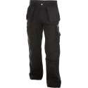 Dassy Texas Canvas holsterzakkenbroek met kniezakken 200595 - binnenbeenlengte Standaard (81-86 cm) - Zwart - 63