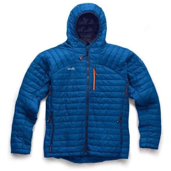 Scruffs Thermo Hooded Jacket-Blauw-S Scruffs Thermo Hooded Jacket-Blauw-S